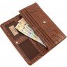 Світло-коричневий жіночий гаманець з натуральної шкіри під крокодила Tony Bellucci (10871) - 6