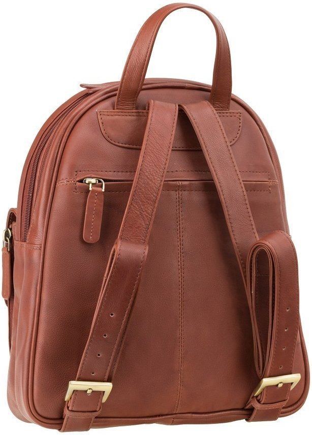Женский коричневый рюкзак среднего размера из высококачественной кожи Visconti Gina 69156