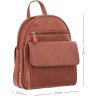 Женский коричневый рюкзак среднего размера из высококачественной кожи Visconti Gina 69156 - 6
