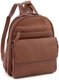 Женский коричневый рюкзак среднего размера из высококачественной кожи Visconti Gina 69156