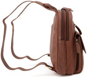 Женский коричневый рюкзак среднего размера из высококачественной кожи Visconti Gina 69156