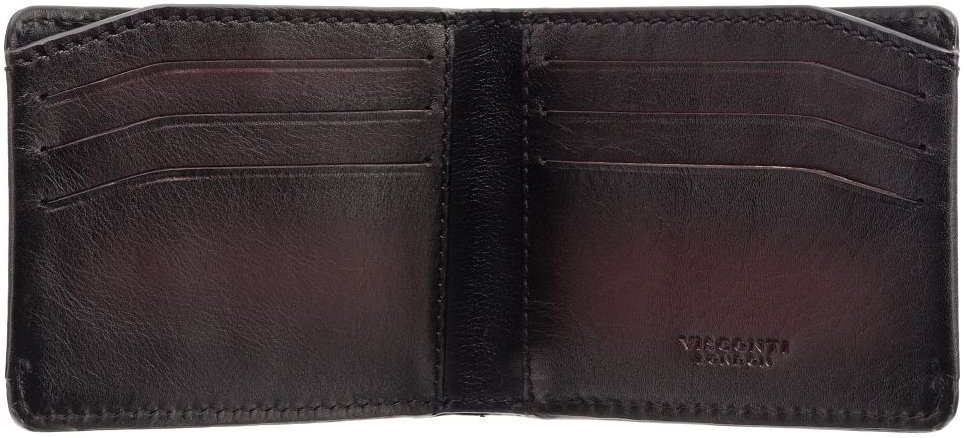 Мужское портмоне темно-коричневого цвета из высококачественной кожи с RFID - Visconti Vespa 69256