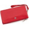 Червоний жіночий гаманець-клатч з натуральної шкіри на блискавці ST Leather (15329) - 3