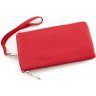 Красный женский кошелек-клатч из натуральной кожи на молнии ST Leather (15329) - 4
