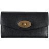 Женский кошелек из черной натуральной кожи с поворотным замком Ashwood 69656 - 1