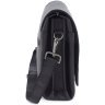 Плечевая мужская сумка небольшого размера из натуральной кожи черного цвета KARYA 69756 - 2