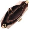 Женская сумка из натуральной кожи бежевого цвета с фиксацией на петельку Vintage 2422320 - 4