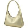 Жіноча шкіряна сумка-хобо золотистого кольору з однією лямкою Grande Pelle 70757 - 3