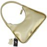 Жіноча шкіряна сумка-хобо золотистого кольору з однією лямкою Grande Pelle 70757 - 4