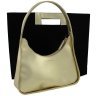 Женская кожаная сумка-хобо золотистого цвета с одной лямкой Grande Pelle 70757 - 11