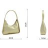 Женская кожаная сумка-хобо золотистого цвета с одной лямкой Grande Pelle 70757 - 3