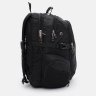 Большой текстильный мужской рюкзак черного цвета на три молнии Monsen 71657 - 4