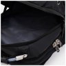 Великий текстильний чоловічий рюкзак чорного кольору на три блискавки Monsen 71657 - 6