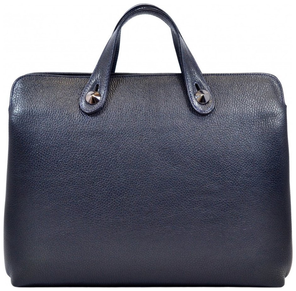 Мужская сумка портфель кожаный Desisan 81657 синего цвета modnotak фото №1