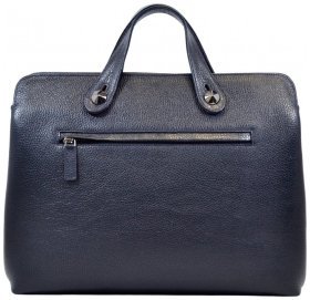 Мужская сумка портфель кожаный Desisan 81657 синего цвета
