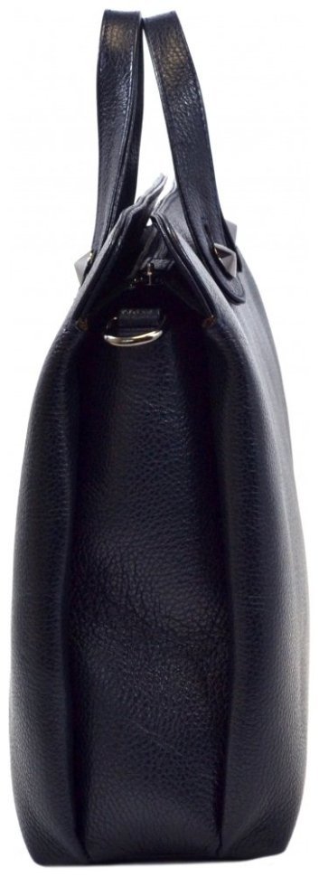 Мужская сумка портфель кожаный Desisan 81657 синего цвета modnotak фото №3