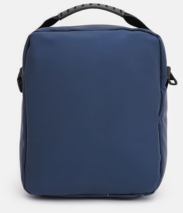 Текстильная мужская сумка-барсетка синего цвета с ручкой Monsen 71757 фото №4 Текстильная мужская сумка-барсетка синего цвета с ручкой Monsen 71757 modnotak фото №4