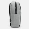 Сірий чоловічий рюкзак із поліестеру з відсіком під ноутбук Monsen 71957 - 4