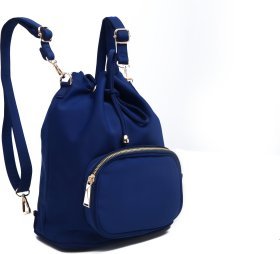 Оригинальная женская сумка - рюкзак синего цвета VINTAGE STYLE (14806)