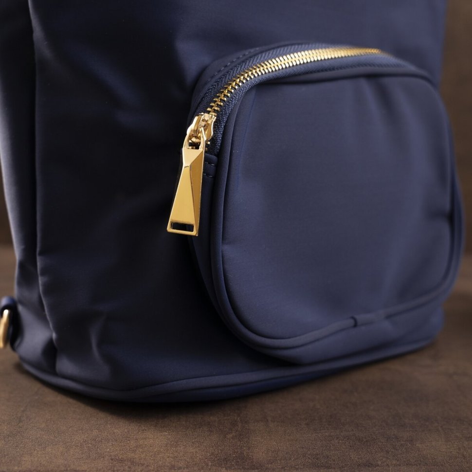 Оригинальная женская сумка - рюкзак синего цвета VINTAGE STYLE (14806)