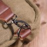 Оливковая мужская сумка-слинг через плечо из текстиля Vintage (2421254) - 8