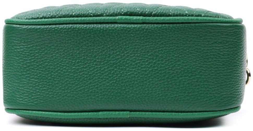 Женская стеганая сумка из натуральной кожи Vintage 22613 Зеленая фото №6 Женская стеганая сумка из натуральной кожи Vintage 22613 Зеленая modnotak фото №6