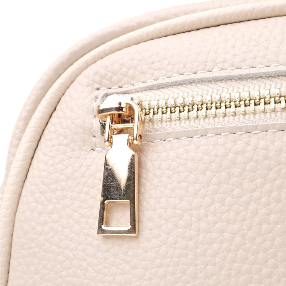 Стеганая женская сумка кросс-боди через плечо белого цвета Vintage 103157 modnotak фото №6