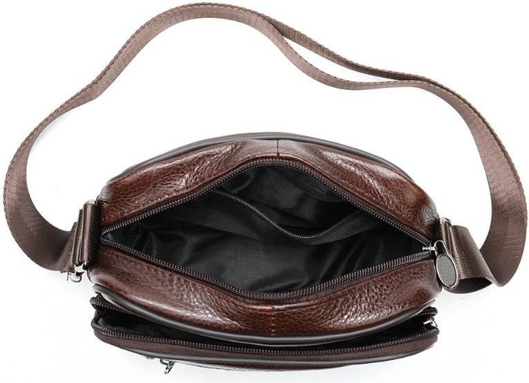 Компактная мужская наплечная сумка горизонтального типа VINTAGE STYLE (14988)