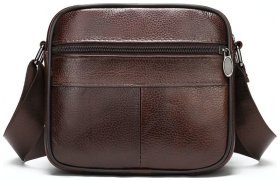 Компактна чоловіча наплечная сумка горизонтального типу VINTAGE STYLE (14988)