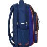 Шкільний текстильний рюкзак синього кольору з принтом на два відділення Bagland 53157 - 2