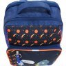 Шкільний текстильний рюкзак синього кольору з принтом на два відділення Bagland 53157 - 4