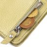 Маленький жіночий гаманець із натуральної шкіри флотар оливкового кольору CANPELLINI (2421793) - 5