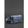 Стильная поясная сумка из натуральной синей кожи BlankNote Dropbag Mini (12628) - 4
