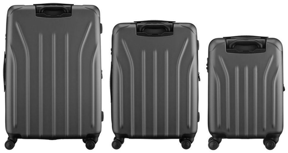 Набір валіз Wenger, Oryson 3 в 1, (S,M,L), пластик, 4 колеса, сірий modnotak фото №5