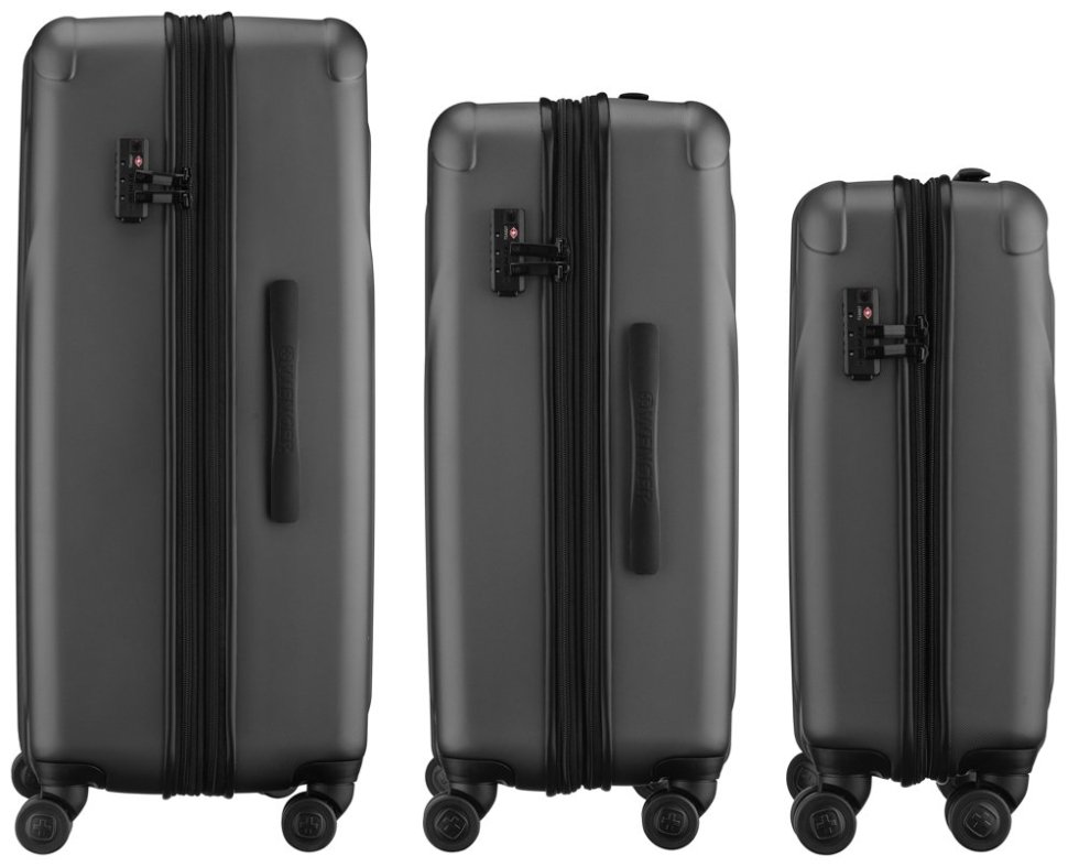 Набір валіз Wenger, Oryson 3 в 1, (S,M,L), пластик, 4 колеса, сірий modnotak фото №6