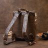 Коричневий шкіряний рюкзак під рептилію Vintage (20430) - 7