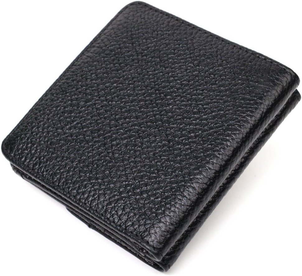 Жіночий гаманець із натуральної чорної шкіри з монетницею Tony Bellucci (2422040)
