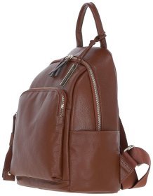 Рюкзак з натуральної шкіри флотар на 1 відділення для жінок Ashwood X37 коричневого кольору 94357