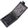 Мужской кошелек с зажимом для купюр из натуральной фактурной кожи под крокодила KARYA (2421043) - 3
