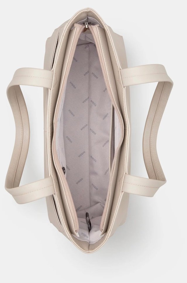 Женская кожаная сумка-шоппер в сером цвете Yoshi YB254 Harrington 94957 (Великобритания) modnotak фото №4