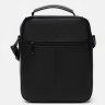 Мужская кожаная черная сумка-барсетка среднего размера с ручкой Keizer (21355) - 3