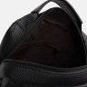 Чоловіча шкіряна чорна сумка-барсетка середнього розміру з ручкою Keizer (21355) - 5