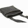 Мужская сумка черного цвета из винтажной матовой кожи VATTO (11898) - 7