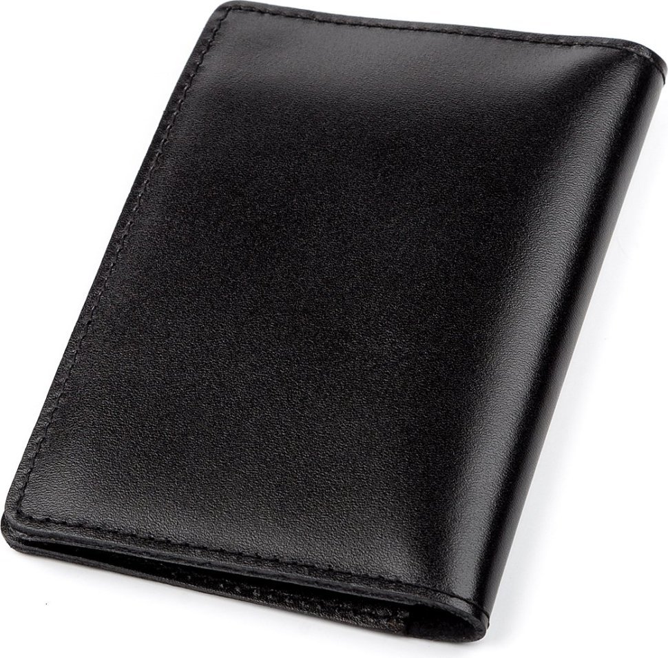 Черная обложка для автодокументов из гладкой кожи Shvigel (2413924) modnotak фото №2