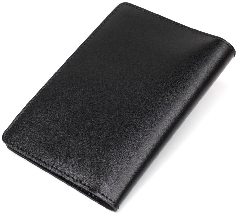 Черная обложка для автодокументов из гладкой кожи Shvigel (2413924) modnotak фото №15