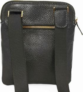 Компактная сумка планшет из кожи Флотар черного цвета с карманами VATTO (12098) - 2