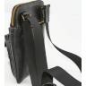 Компактна сумка планшет зі шкіри Флотар чорного кольору з карманами VATTO (12098) - 4