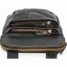 Компактна сумка планшет зі шкіри Флотар чорного кольору з карманами VATTO (12098) - 5