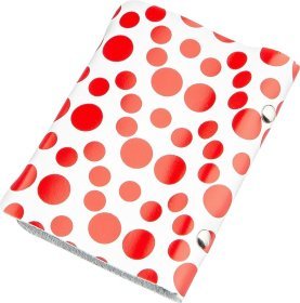 Белая женская визитница из натуральной кожи в красный горошек Shvigel (2419081)