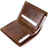 Повседневное мужское портмоне из винтажной кожи коричневого окраса Vintage (2420432) - 4